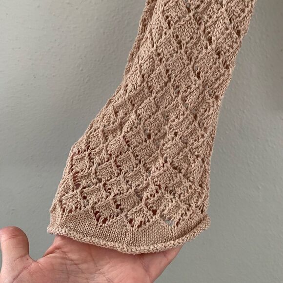 Sundance linen blend loose knit sweater size woman’s small - Picture 5 of 8